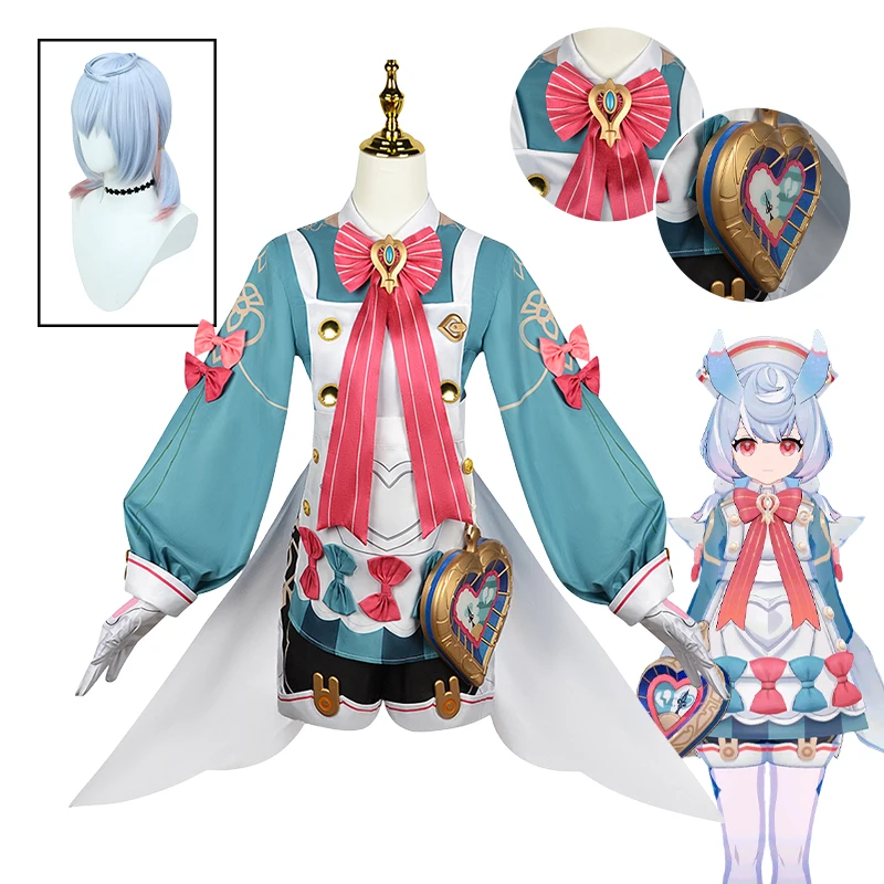 

Sigewinne Cosplay Costume Game Genshin Impact Fontaine Sigewinne Cosplay Wig Girl Cute Clothing Halloween Costumes for Woman