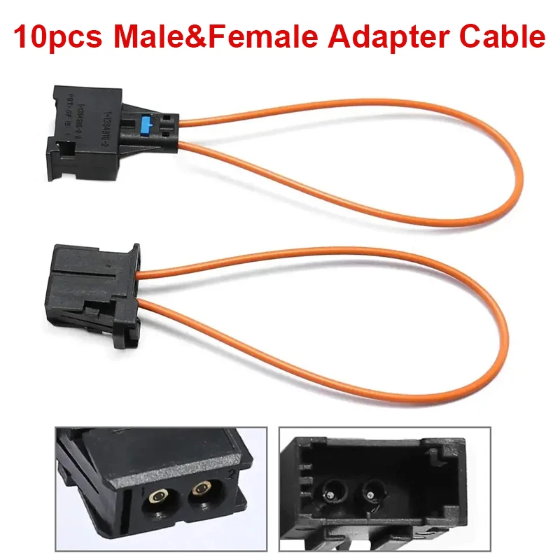 MOST Fiber Optic Optical Loop Bypass Male/Female Kit Adapter Cable Connector For Porsche BMW VW Audi Mercedes-Benz