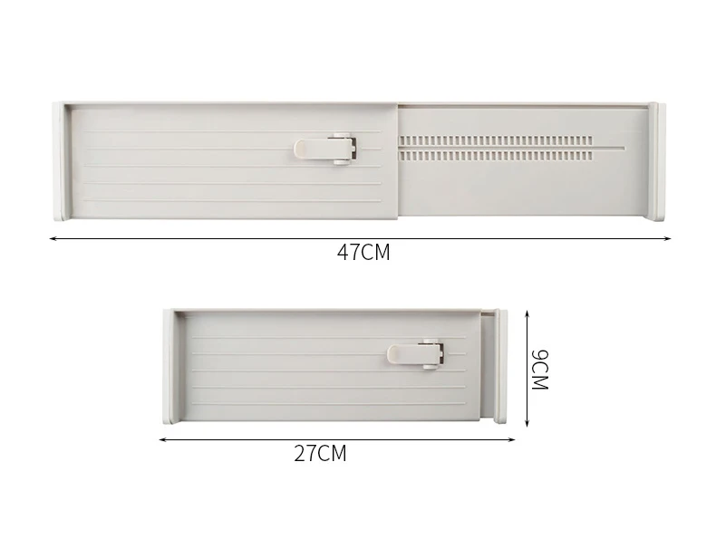 Description Picture 2 of item1/4pcs Drawer Dividers Adjustable Kitchen Expansion Contraction Combination Drawer Organizer Plastic Organizer Storage Drawers