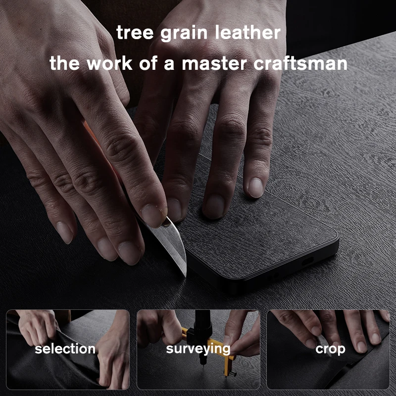 Étui de protection antichoc pour Xiaomi 13T 5G Pro, coque arrière en cuir de Grain d'arbre, Xiomi Redmy Redmi K60 Ultra, funda pour téléphone_voghion.com