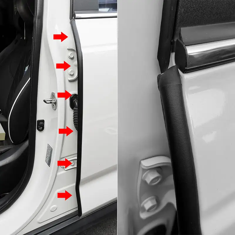 SEAMETAL Rubber Car Door Edge Seal Strip Universal B-Pillar Weatherstrip Auto Sealant Strip Noise Insulation for Car Sedan SUV - Image 6