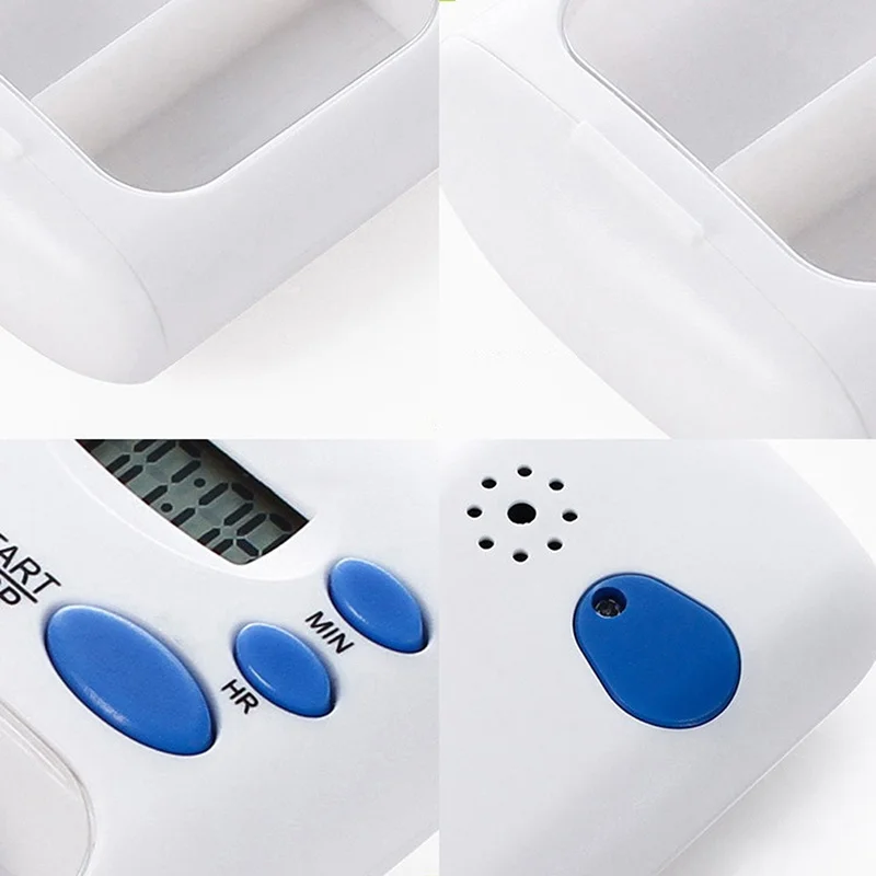 Mini Intelligent Drug Reminder Device, Electronic Timed Medicine Box, Portable Drug Packaging and Storage Box