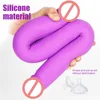 Super Long Double Head Dildo Big Anal Butt Plug Prostate Massager Soft Silicone Penis Adult Sex Toys for Women Lesbian Couples 1
