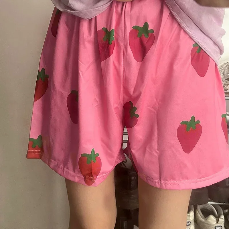 Kids shorts Pink Strawberry Short Pants Kids Clothes Anime GINTAMA Sakata Gintoki Cosplay Costume Unisex Carnival Party Trunks Clothes