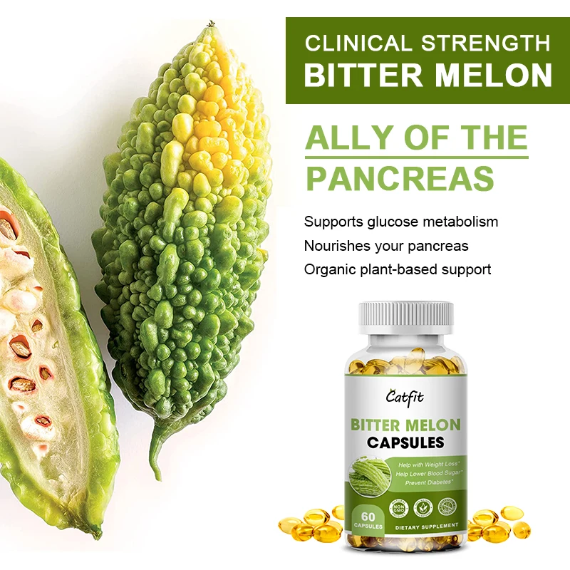 Catfit Bitter Melon Extract Capsules Reduce Blood Sugar Supports