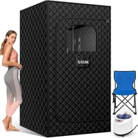 Sauna Box, Portable Steam Sauna, Portable Sauna for Home, Sauna Tent with 2.6L Steamer, 9 Levels, 2.6’ x 2.6’ x 5.9’ 1