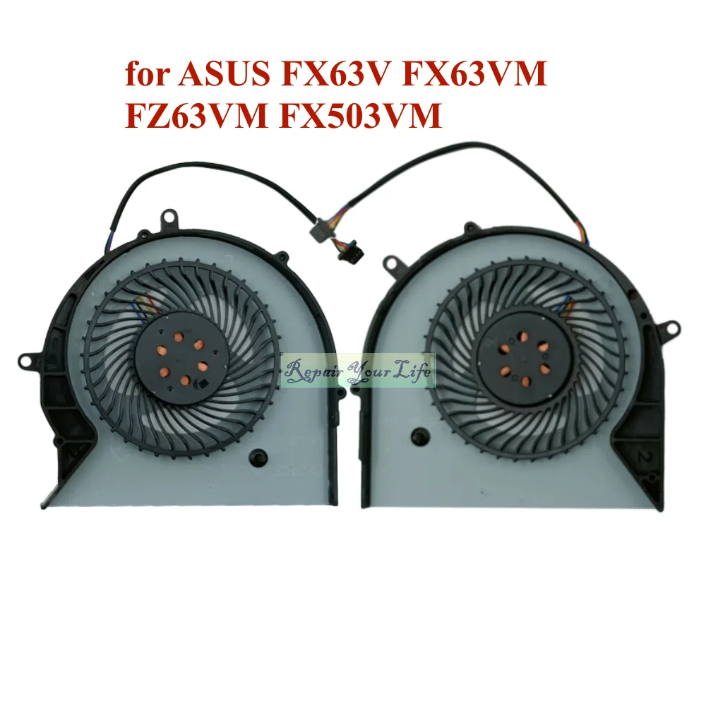 Cpu Gpu Ventilador de Refrigeração para Asus Fx63v Fx63vm Fz63vm Fx503vm S5am Gl703 Rog Strix Gl703vm Gl503vm Série Dfs552012m00t Refrigerador Novo