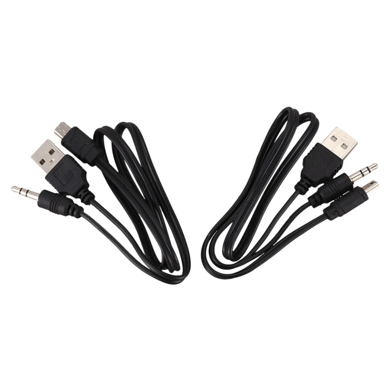 

USB 2.0 To Mini A Male 3.5Mm Jack Plug Audio Data Cable 45Cm 4 Pcs