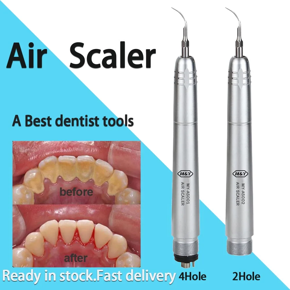 M & Y Dental Ultrasonic Air Scaler Con 3 Punte Tooth Calculus Remover Strumento Di Pulizia Manipolo Whiten Tooth Cleaner Dentista Lab