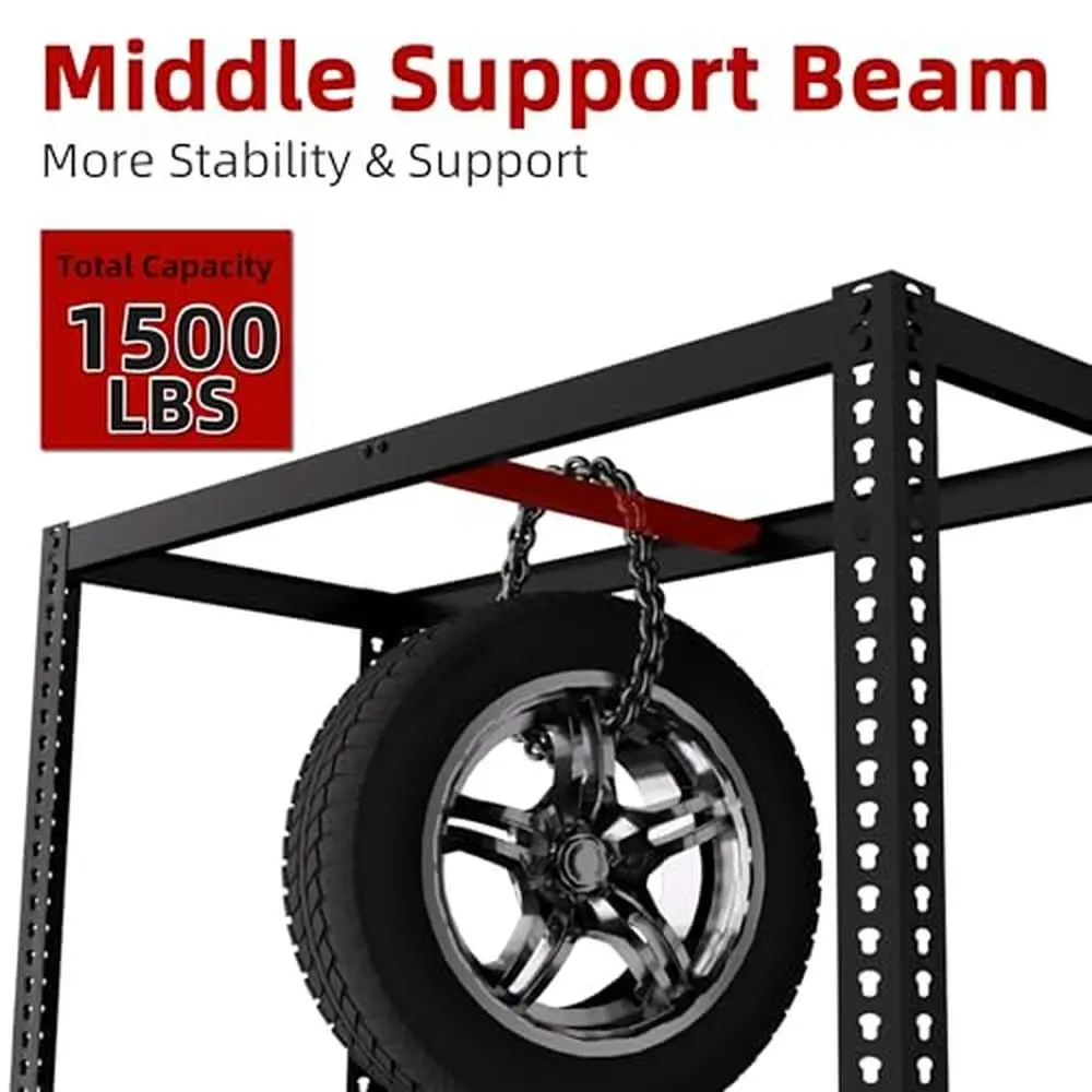 Adjustable Metal Garage Storage Shelves 5 Tier Heavy Duty Utility Shelving Unit 36" x 16" x 72" H Organize Garage Warehouse 4