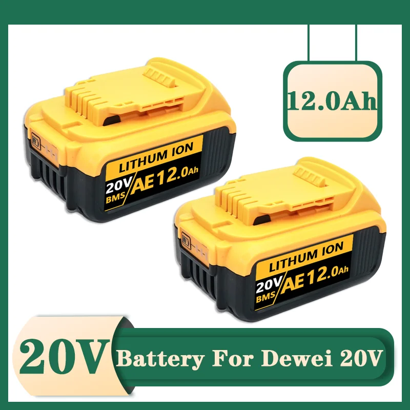 

New 20V For Dewalt DCB200 replaceable battery for dewei DCB182 DCB184 DCB201 DCB206 power tool lithium-ion battery