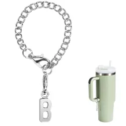Letter Charm Accessories For Stanley Cup,Name Id Letter Handle Charm For Stanley Tumbler