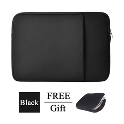 Universal Laptop & Tablet Sleeve Bag - Multiple Sizes 11 to 15.6 - 14 inch (Black With Free Gift)