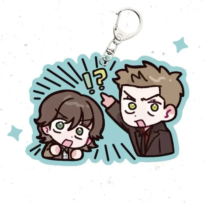 Portachiavi Anime Supernatural Versione Q, Ciondolo per Borsa in Acrilico Kawaii, Accessori Ornamentali, Regalo Accattivante - immagine 2