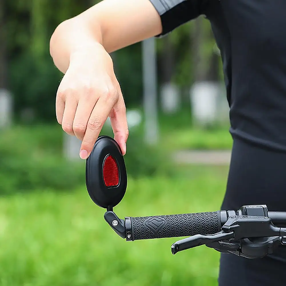 

Bike Mirrors 360 Rotation Adjustable Big Frame Foldable Safety Warning Rearview Mirror for Mountain Road Bike