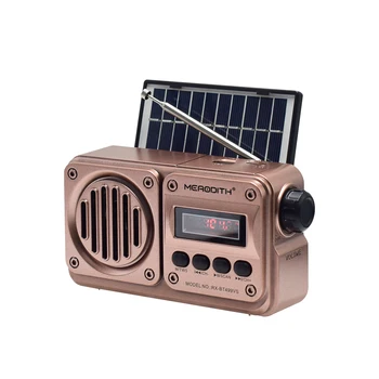 MD-499 Wireless Bluetooth Speaker MP3 Playback FM Radio Solar Charging Emergency power outage Radio Full Band High Sensitivity 1
