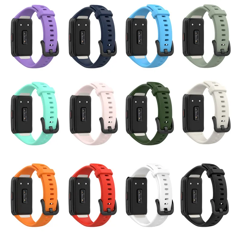 Cinturino in Silicone per Huawei Band 6 /6 Pro Strap Smart Watch cinturino regolabile sostituzione braccialetto Correa Honor Band 6 Strap