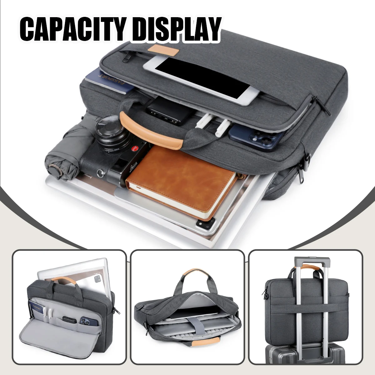 2025 New Laptop Bag Portable Women's Airbag Suitable for Apple Huawei Lenovo Ry9000 Savior Game Notebook 15.6 Shoulder Dell 14 Men's Commuting 18 Crossbody 16inch