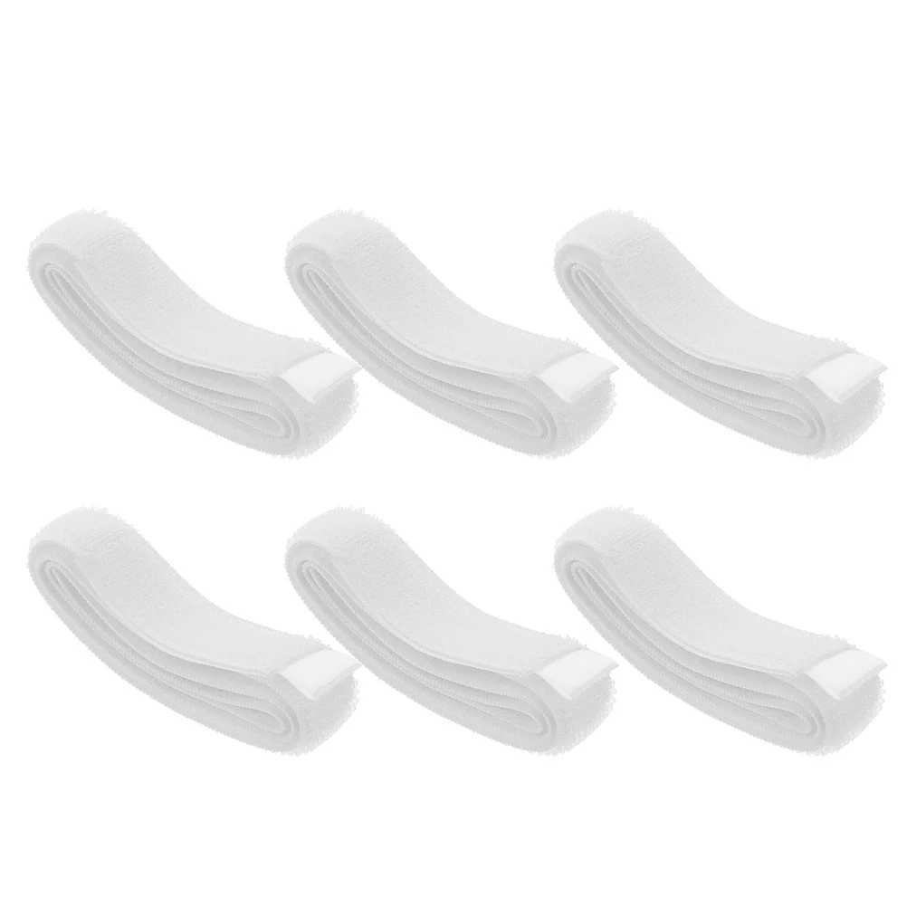 

6pcs Catheter Fixation Straps Fixing Bands for Urine Bag Catheter Holders (White)