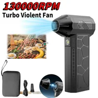 Mini Turbo Jet Fan 130000 RPM Strong Winds 50m/s Turbo Violent Fan Powerful Blower Handheld Duct Fan Air Duster Blower 1