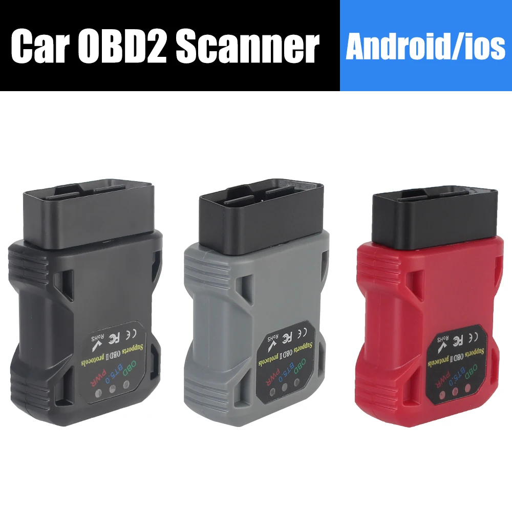 

Car Code Reader ELM327 V1.5 OBD2 Scanner Bluetooth 5.0 For Android/IOS Windows OBD II Diagnostic Tools Tester Auto Accessories