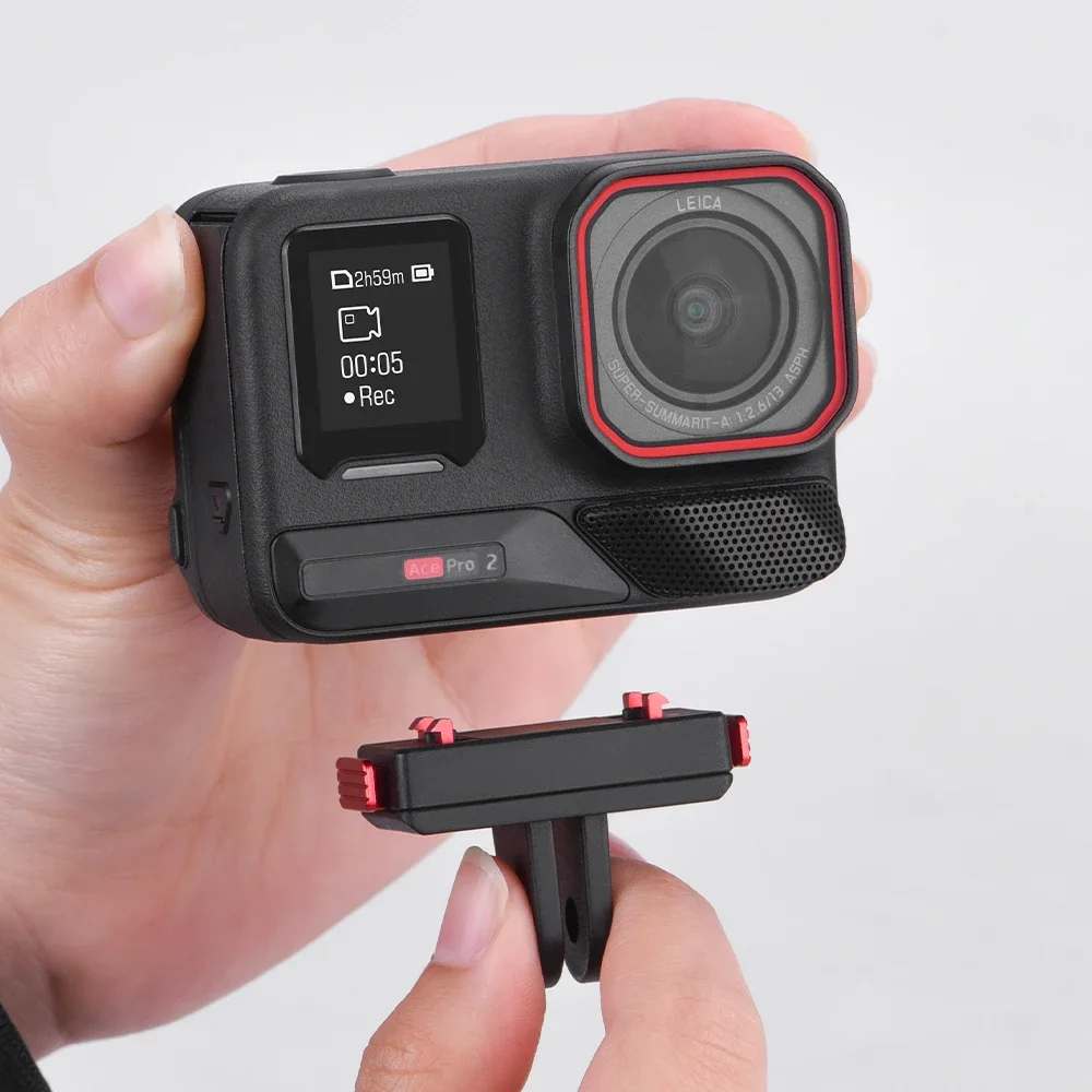 Sunnylife – Support magnétique à dégagement rapide pour caméra d'action pliable pour Insta360 X5 / Ace / Ace