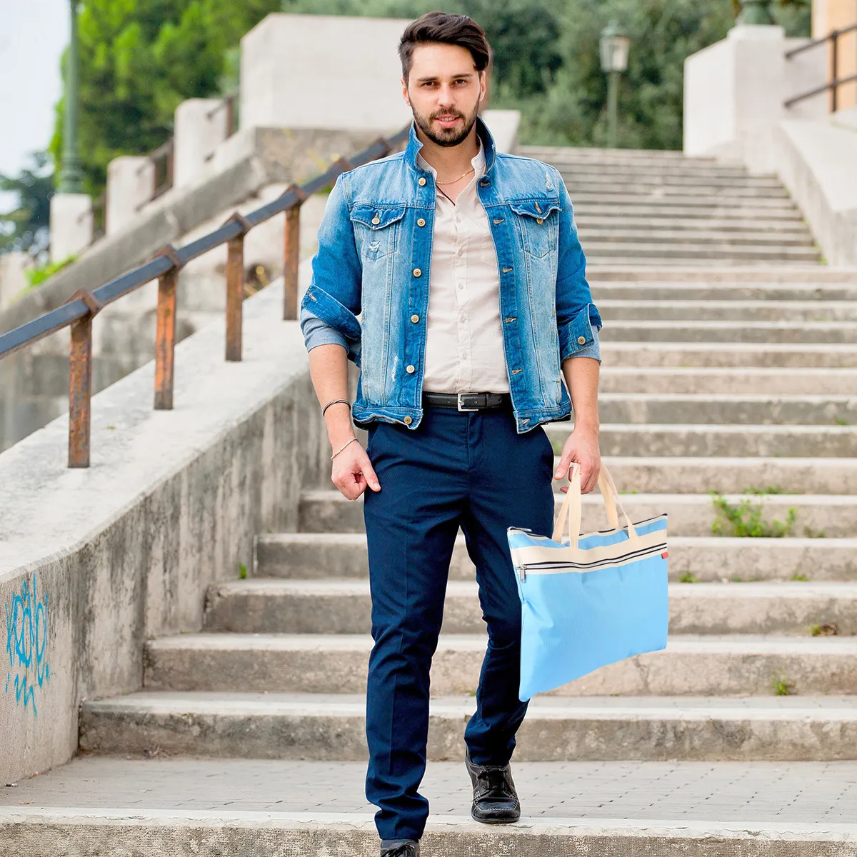 A3 아트 포트폴리오 가방 그림 용품용 방수 재사용 가능 접이식 보관 주머니 문서 캐리어 지퍼 파일 가방 패브릭