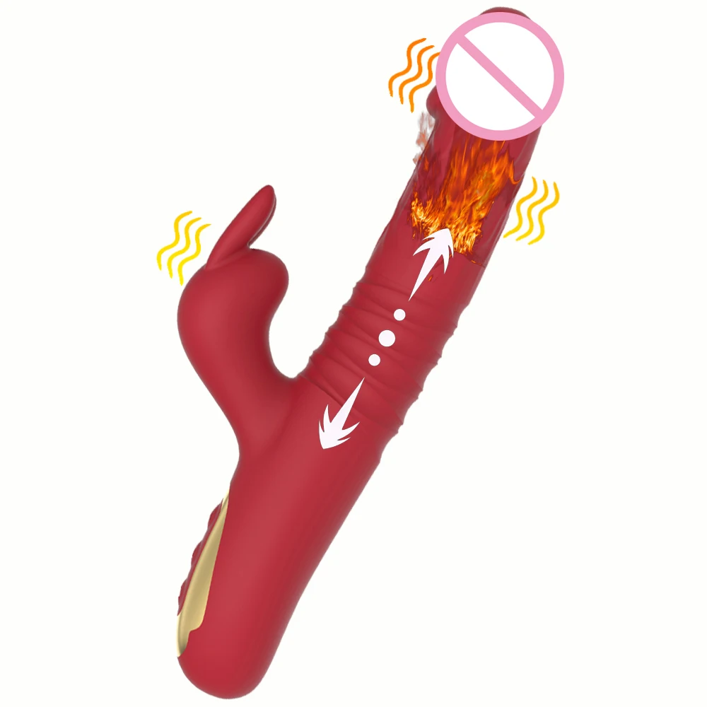 Rabbit Vibrator Realistic Dildo Sex Toys for Women Thrusting G Spot Clitoral Vibrators Stimulator Sextoy for Adults Goods 18+