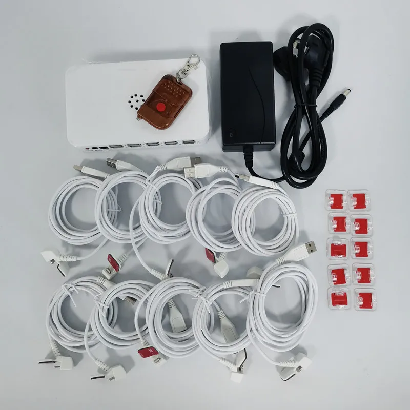 

6 8 10 Port Security Alarm System for Mobile Phone/Tablet Security Display