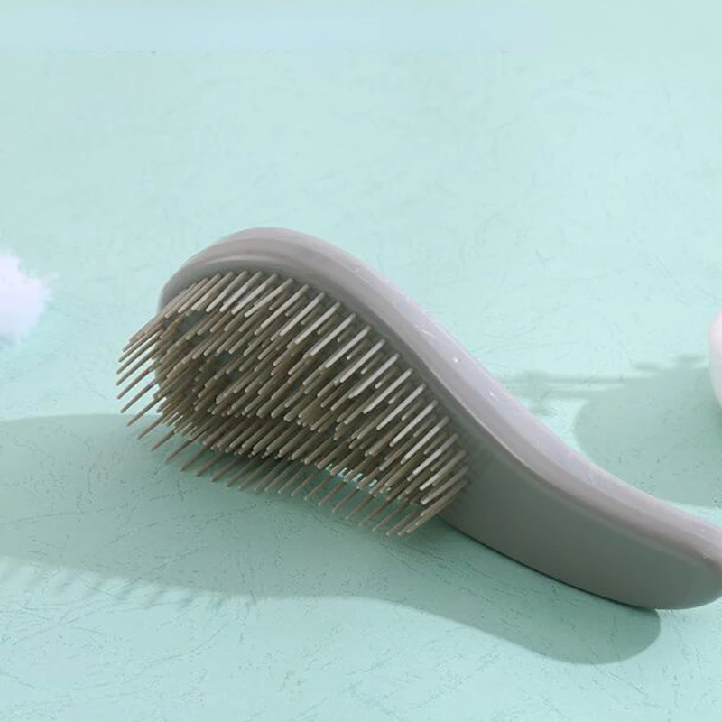 Hair Brush Comb Curly Hair Brush Detangling Anti-static Salon Gentle Bristles Handle Kids Women