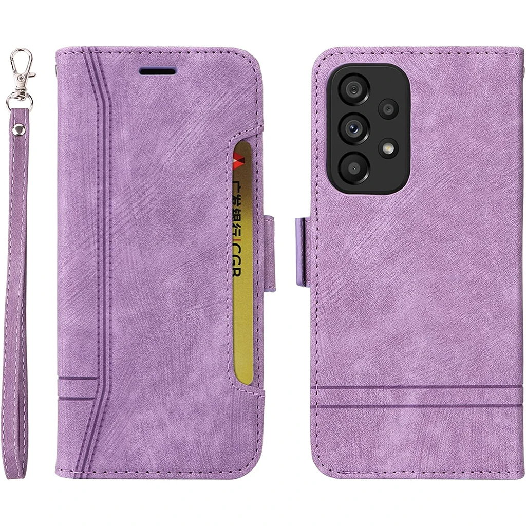 

Wallet Case for Samsung Galaxy S23/S22 Series Premium PU Leather Flip Case with Wrist Strap, Card Slots Magnetic Clasp Kickstand