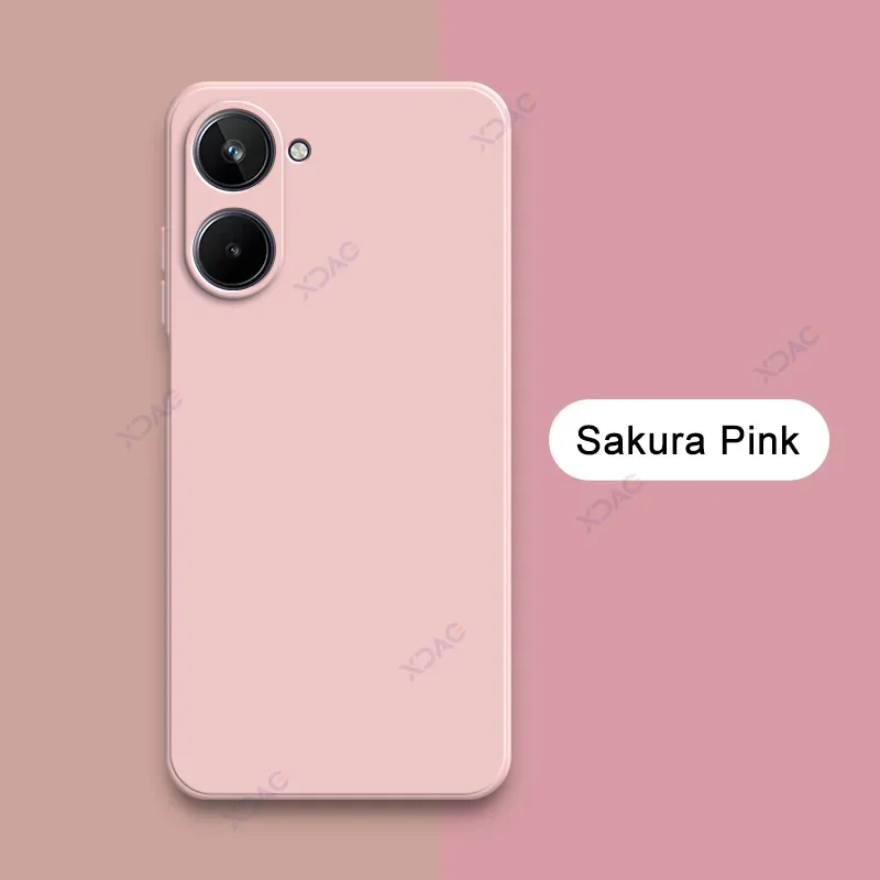 Premium Liquid Silicone Phone Case with Dual Liner – Square Design, Soft and Durable Cover