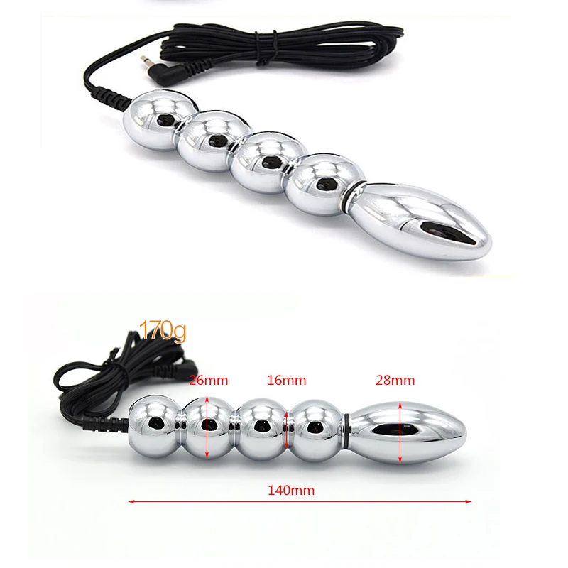 Electro sex toys electric sex toys BDSM electric shock metal bead anal butt plug electro nipple suckers clamps breast stimulate pads kits