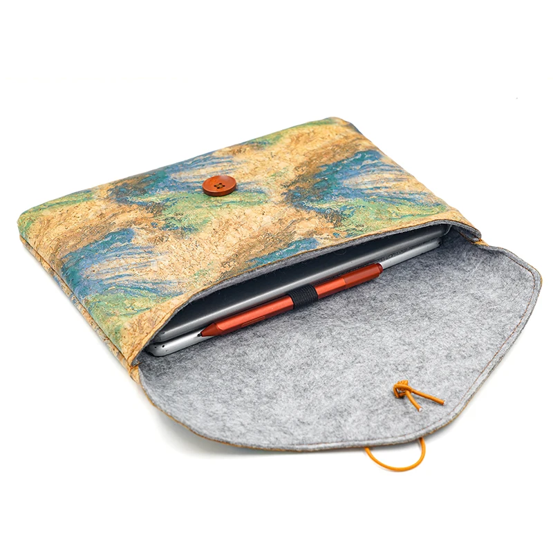Eco-Friendly Cork Cloth Laptop and Tablet Sleeve