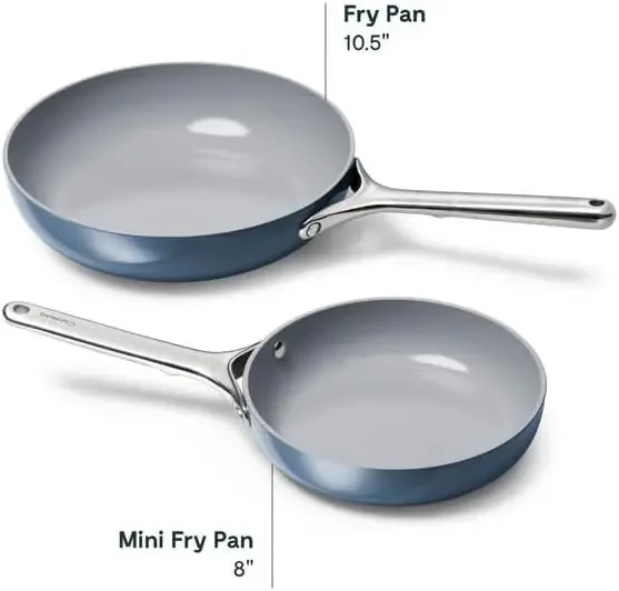 Nonstick Ceramic Frying Pan (2.7 qt, 10.5") - Non Toxic, Free - Oven Safe & Compatible with All Stovetops (G 3