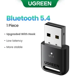 UGREEN Dual - Function USB Bluetooth Dongle for Wireless Audio and Device Connectivity (Bluetooth 5.4)