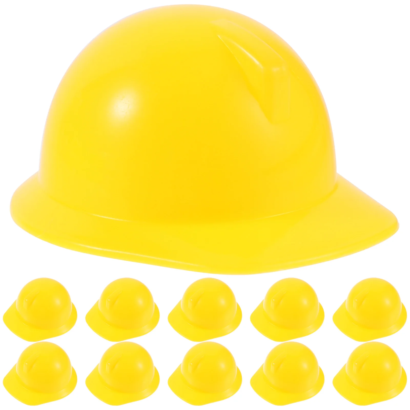 

10 Pcs Mini Hard Hat Models Creative Abs Miniature Construction Toys