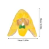 Fashion Pet Headwear Cute Banana Shape Hat With Bow Soft Comfortable Pet Headpiece Pet Cat Clothing Accessories Pet Supplies 6