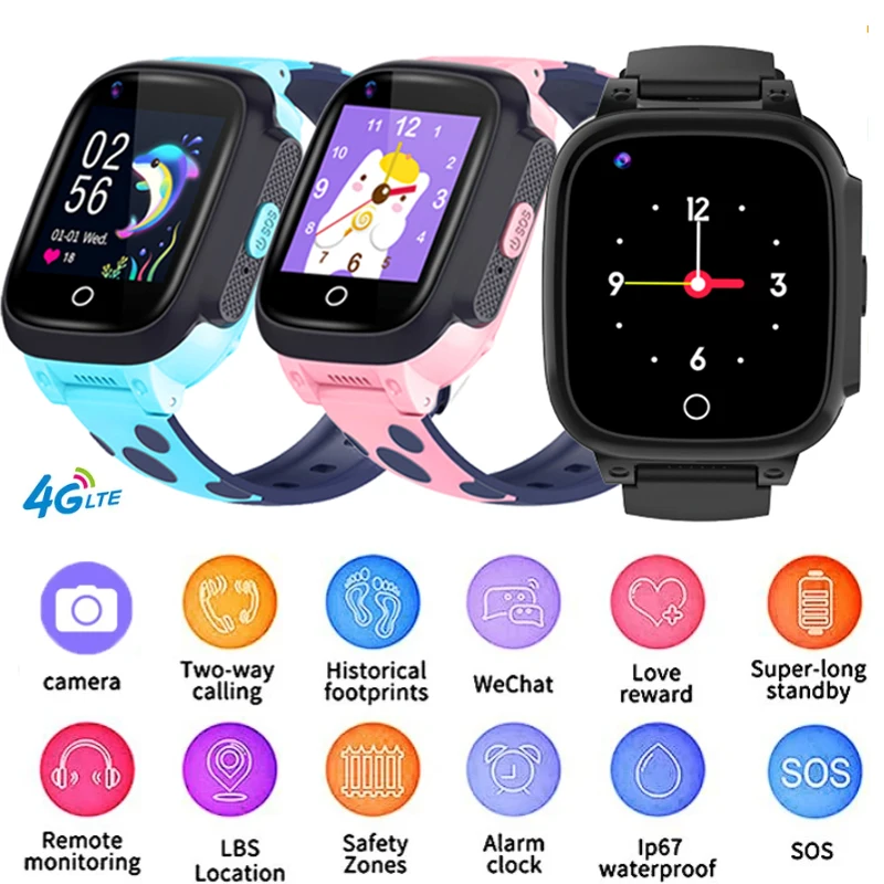 

Смарт-часы Y95H детские, GPS, SOS, 4G, Wi-Fi
