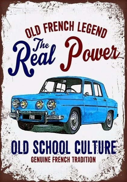 Vintage Retro French Car Williams Clio Metal Tin Sign Pin Up Metal Decor Metal Sign Vintage Tin Metal Sign Bar Club Cafe Garage