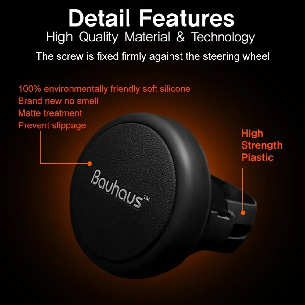 Impugnatura a Sfera per Volante a 360 Gradi, Potenziatore di Controllo per Auto, Manopola Universale in Silicone per Styling Auto - Image 3