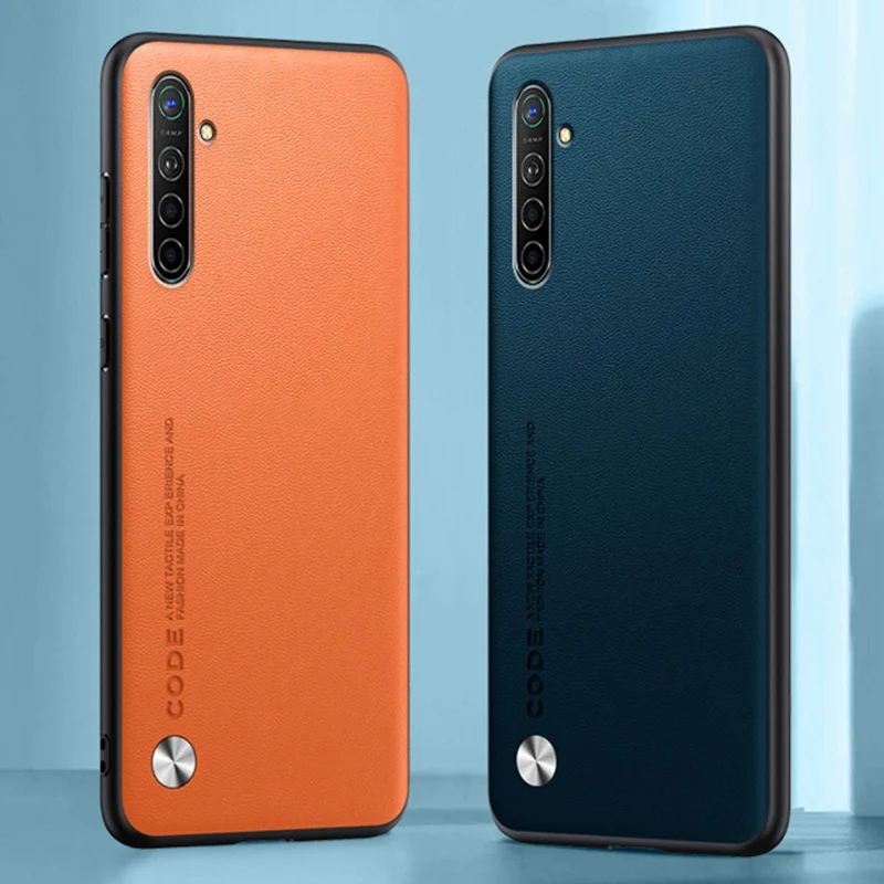 Luxury PU Leather Matte Silicone Phone Case - Full Protection Back Cover