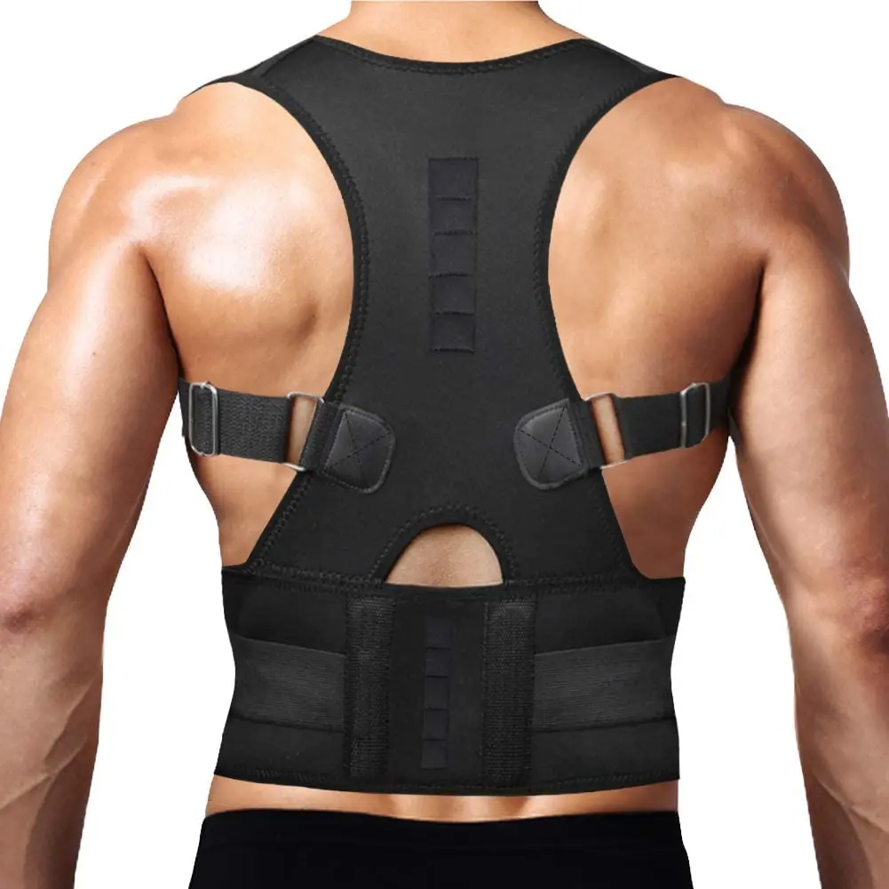 

NEENCA Back Brace Posture Corrector Magnetic Support for Neck Shoulder Upper and Lower Back Pain Relief Cervical Lumbar Spine