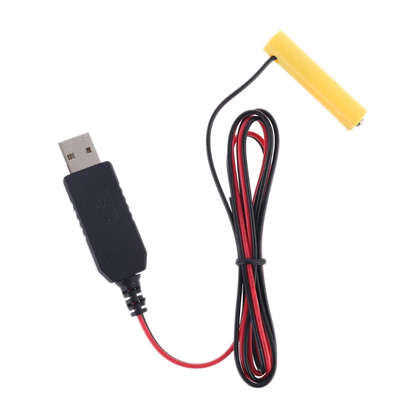 

LR03 AAA Battery Eliminator USB Power Supply Cable Replace 1 to 4pcs AAA 1.5V Battery For Electric Toy Flashlight Clock P9JB