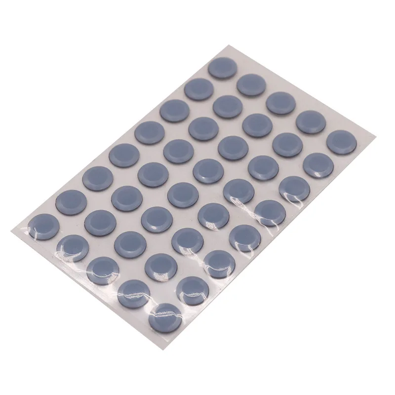 40개입 6.5mm 지름 0.8mm 두께 작은 점형 유니버설 마우스 스키트, 로지텍 고무 마우스 풋 글라이드 풋 스티커