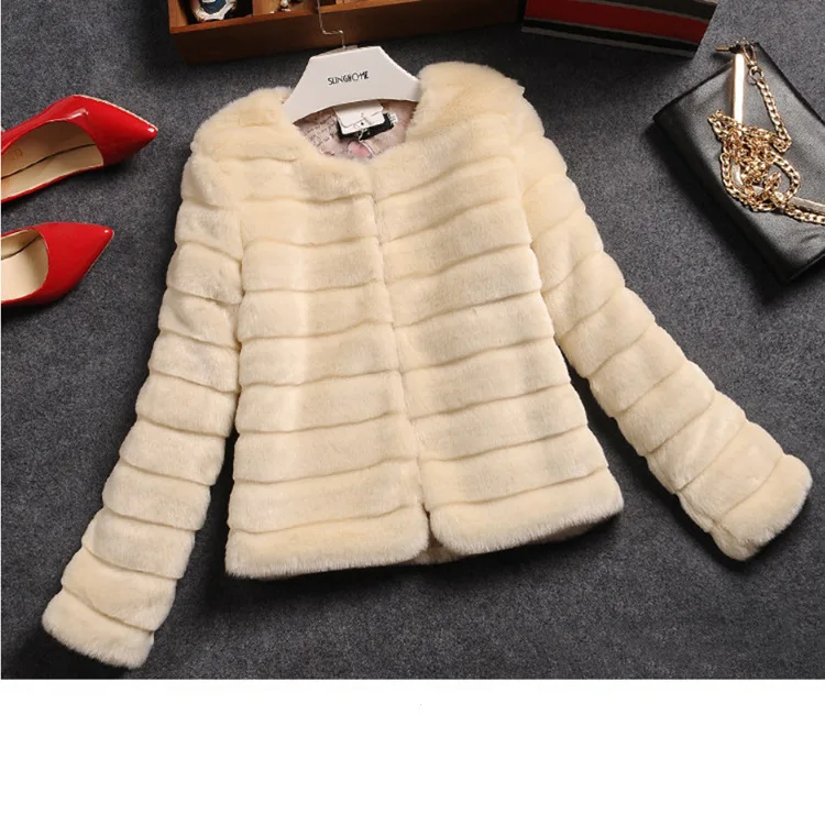 Autumn and Winter Haining Women's Fur Coat Imitation Otter Rabbit Hair Short Top with Fur and Fur In One