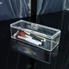 Rectangle Home Clear Storage Transparent Display Organize Cosmetic Makeup Make Up Cotton Swab Acrylic Box 6