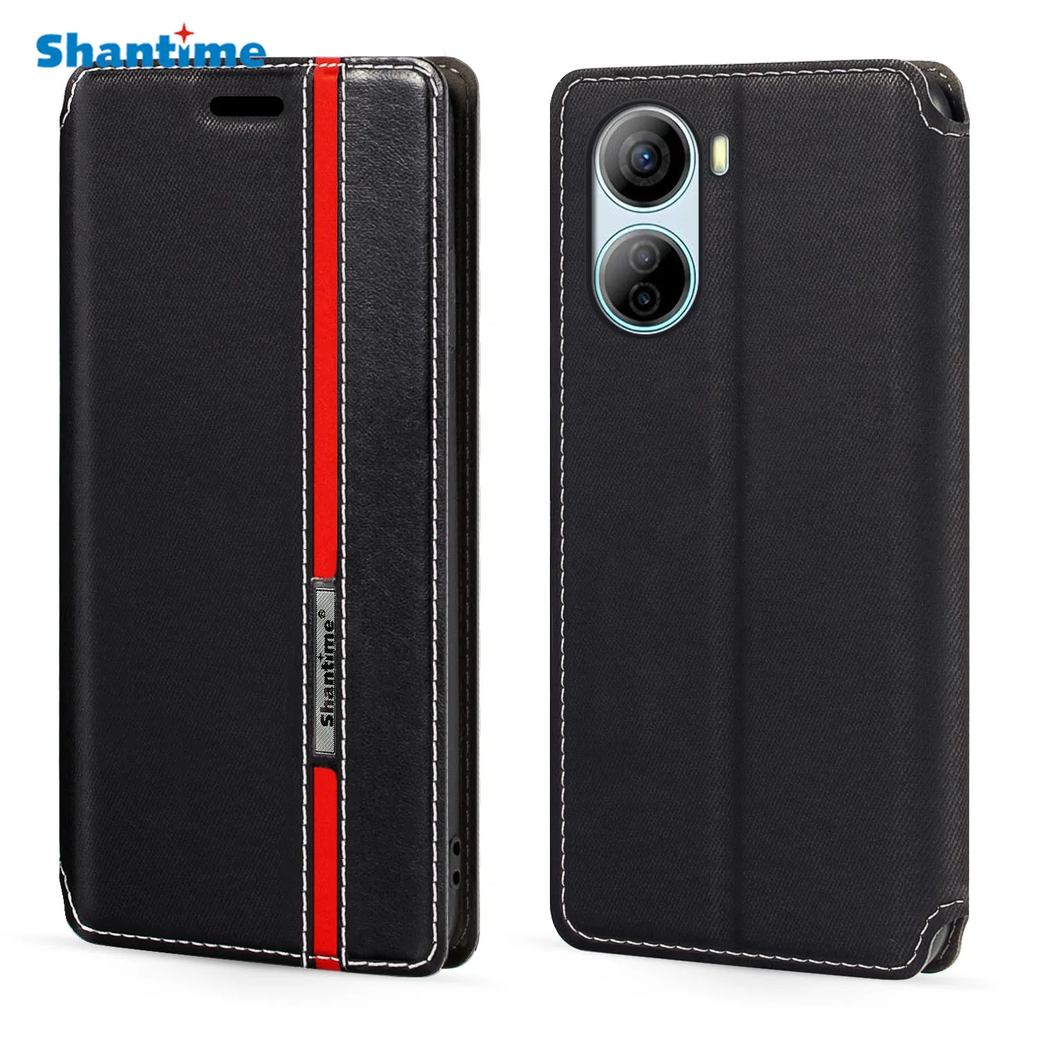 

Модный разноцветный кожаный флип-чехол с магнитной застежкой и отделением для карт диагональю 6,6 дюйма для ZTE Libero 5G IV A302