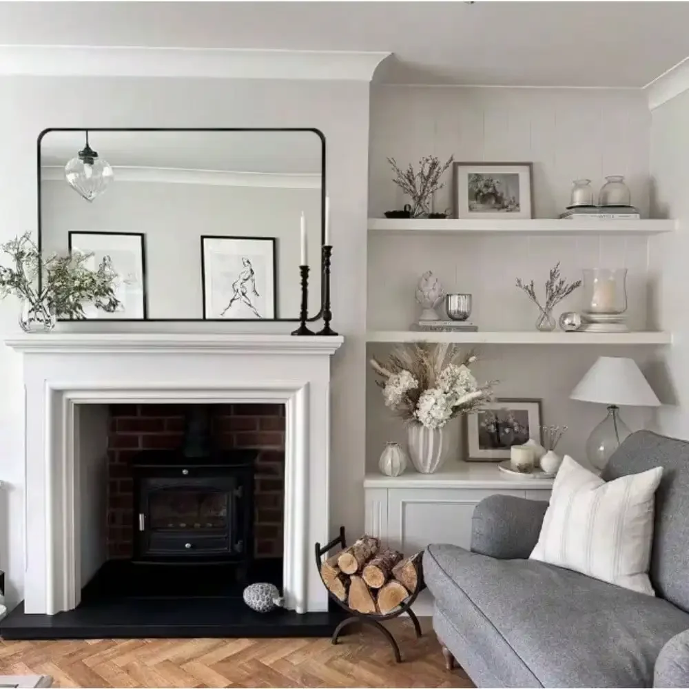 Rectangular Aluminum Wall Mirror 4