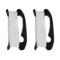 New 1 Set 100M D Shape Flying Kite Line Plastic + Polyester White Color Line Board Flying Kite Line Accessories Wholesale 1